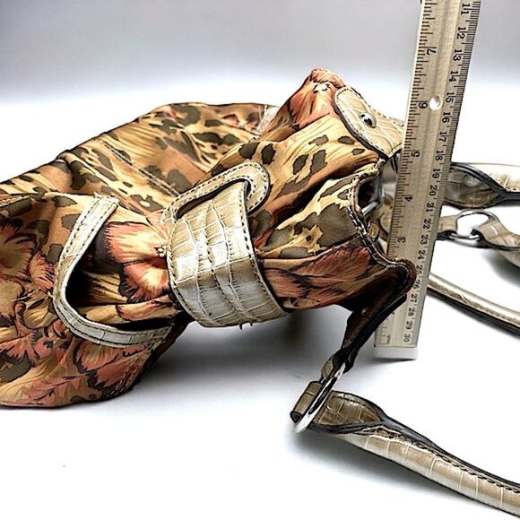 Sienna Ricchi l Double-Handle l Silky Animal Print l Leather l Purse, Satchel - Picture 11 of 15